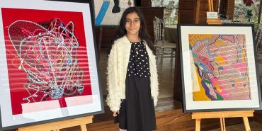 Küçük ressam Zeynep Reyyan Gören'den ilk sergi